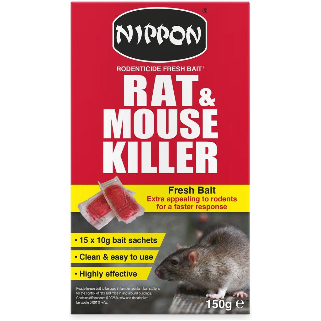 Rentokil Mouse and Rat Killer Pasta Bait Packs - 5 Sachets