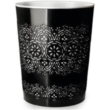 Blue Canyon Flora 9 Litre Plastic Waste Bin - Black