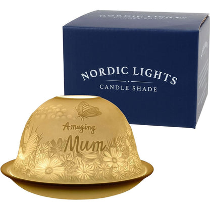 Nordic Lights Candle Holder Shade With Plate - Amazing Mum