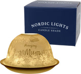 Nordic Lights Candle Holder Shade With Plate - Amazing Mum