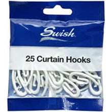 Swish Curtain Hooks White, Pack of 25