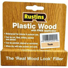 Rustins Plastic Wood 30g - Teak