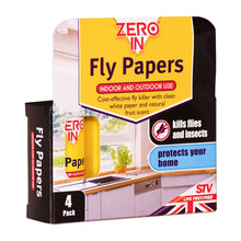 Zero In Fly Papers 4 Pack