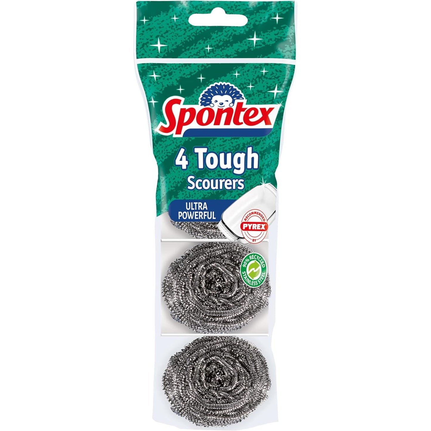 Spontex Tough Scourer Pack 4