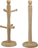 Apollo Beech Wood Kitchen Towel Holder & Mug Tree - Natural