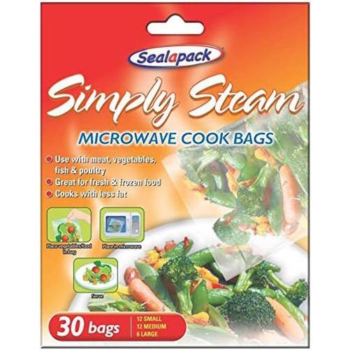 Sealapack Simply Steam Microwave Cook Bags Pack of 30