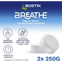 Bostik Breathe Dehumidifier Refill Tablets - 2 Pack