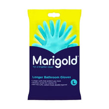 Marigold Longer Bathroom Cleaning Rubber Gloves - Size Large