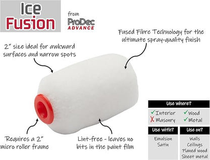 ProDec Advance Ice Fusion Micro Paint Rollers Sleeves 2" Pack of 8 