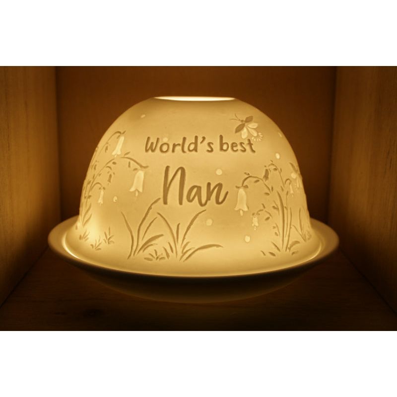 Nordic Lights Candle Holder Shade With Plate - Worlds Best Nan