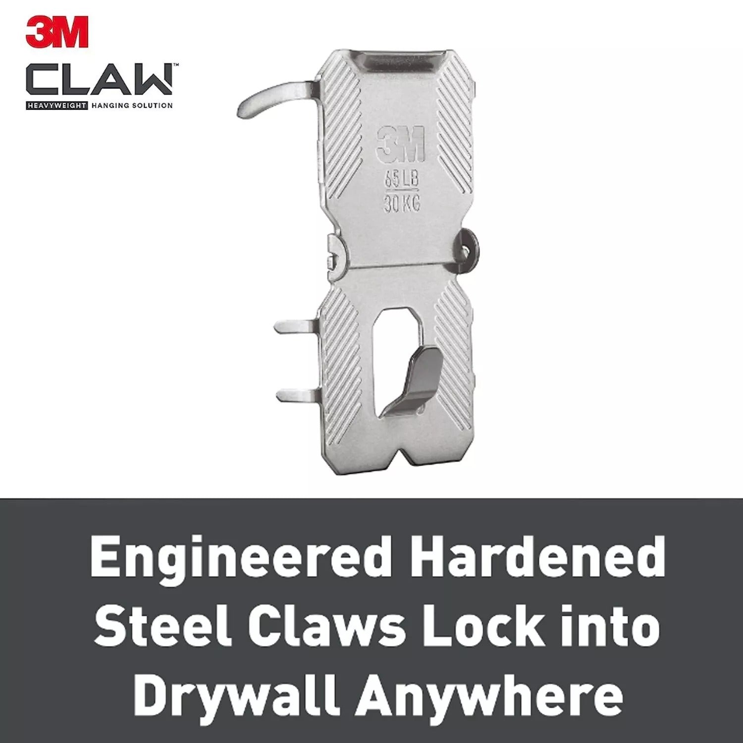 3M CLAW Drywall/Plasterboard Picture Hangers 30kg 2 Pack