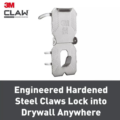 3M CLAW Drywall/Plasterboard Picture Hangers 30kg 2 Pack