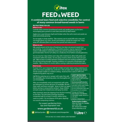 Vitax Green Up Liquid Feed & Weed 1 Litre