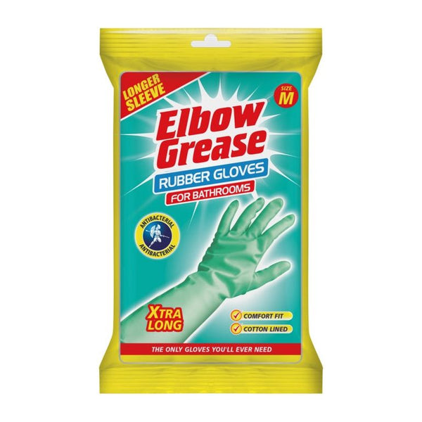 Elbow Grease Anti-Bacteria Bathroom Cleaning Gloves - Medium