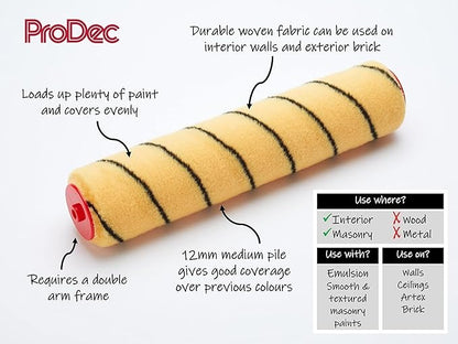 ProDec Medium Pile Paint Roller Sleeve 12" x 1.75"