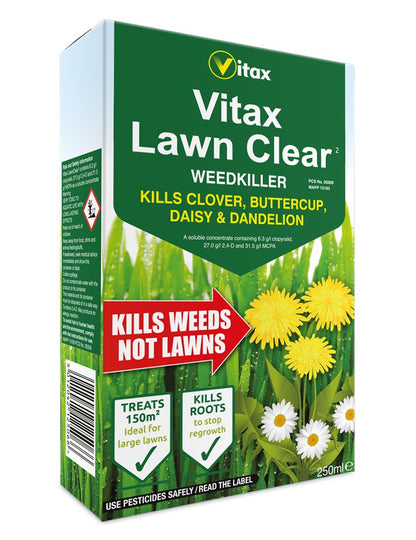 Vitax Concentrated Lawn Clear Weedkiller 250ml