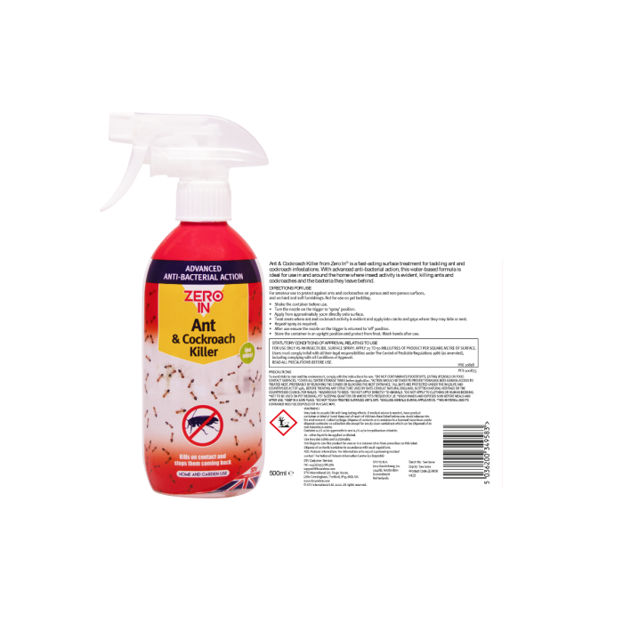 Zero In Ant & Cockroach Killer 500ml