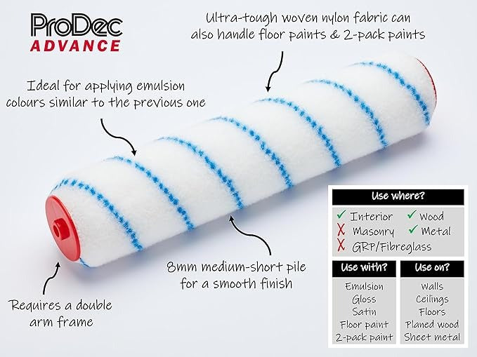 ProDec Advance Industrial Paint Roller Sleeve 12" x 1.75"