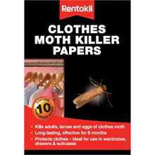 Rentokil Clothes Moth Killer Papers Pack of 10