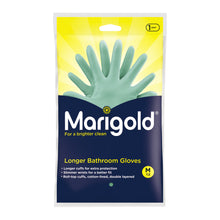 Marigold Longer Bathroom Cleaning Rubber Gloves - Medium