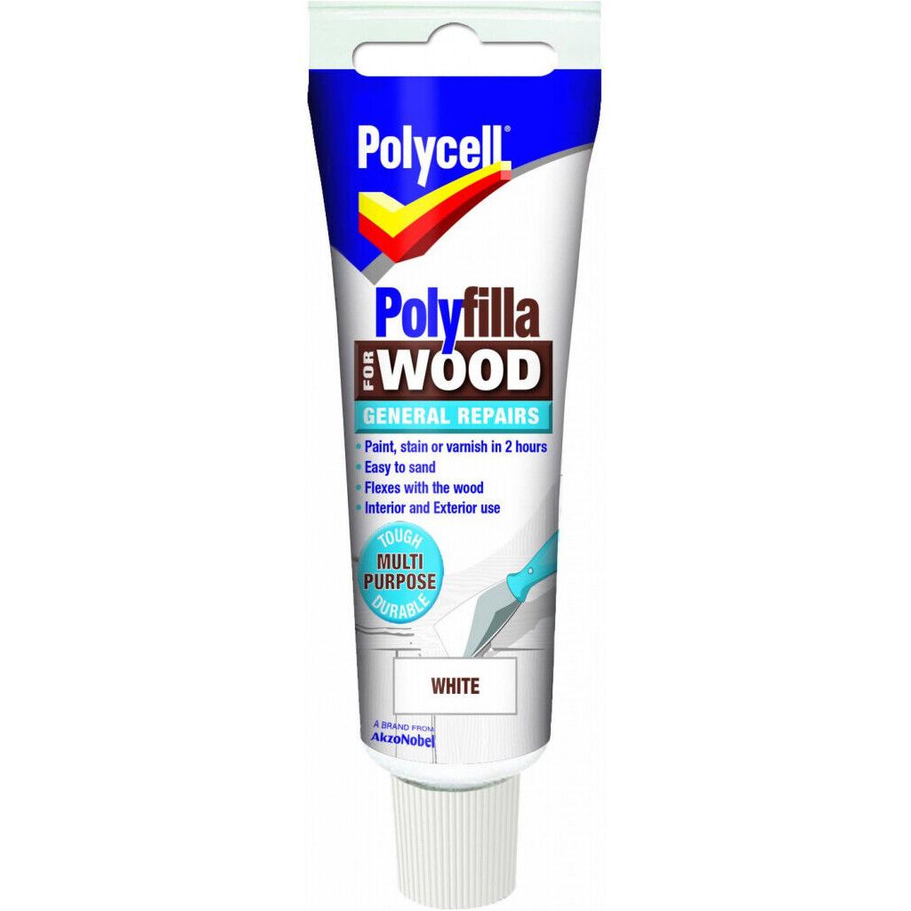 Polycell Polyfilla For Wood WHITE 75g