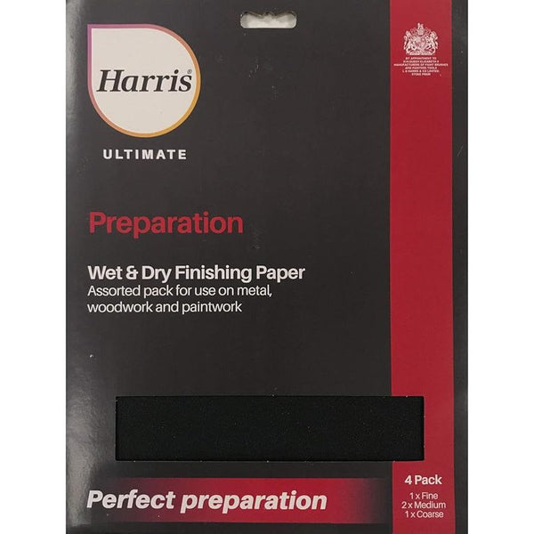 Harris Ultimate Wet & Dry Finishing Sandpaper Assorted Pack