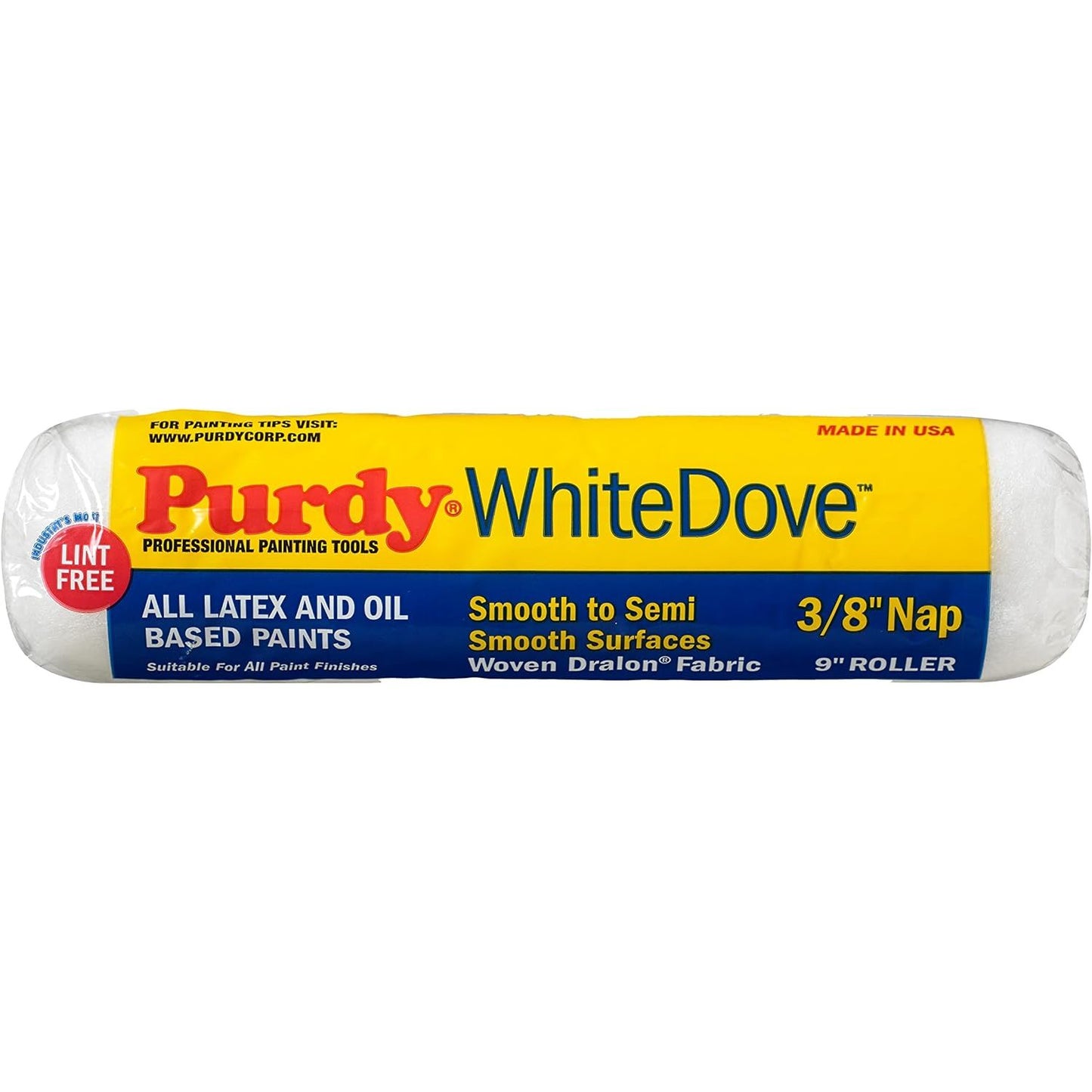 Purdy White Dove 9" Roller Sleeve 3/8 Nap