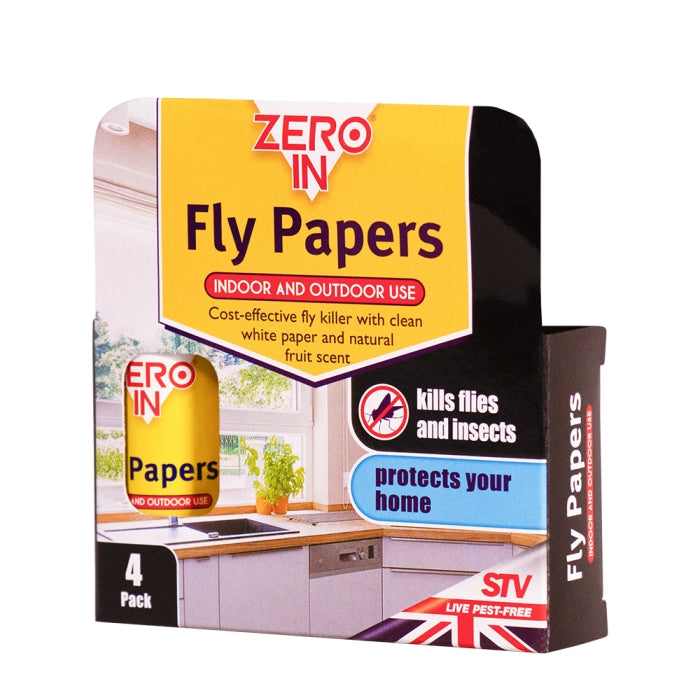 Zero In Fly Papers 4 Pack