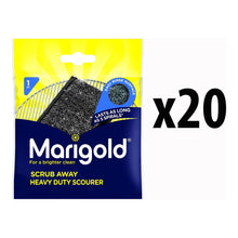 Marigold Scrub Away Heavy Duty Scourers - Full Box of 20