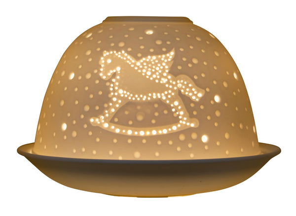 Nordic Lights Candle Holder Shade With Plate - Unicorn With Cutout