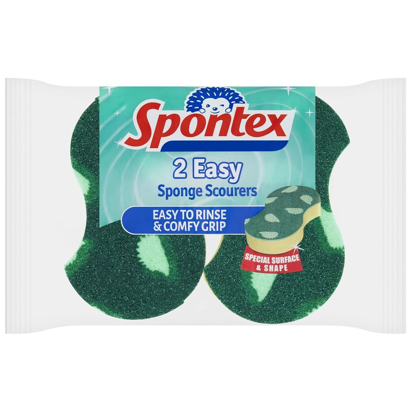 Spontex Easy Sponge Scourer 2 Pack