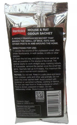 Rentokil Mouse & Rat Odour Sachet - Ideal under floorboards or behind walls