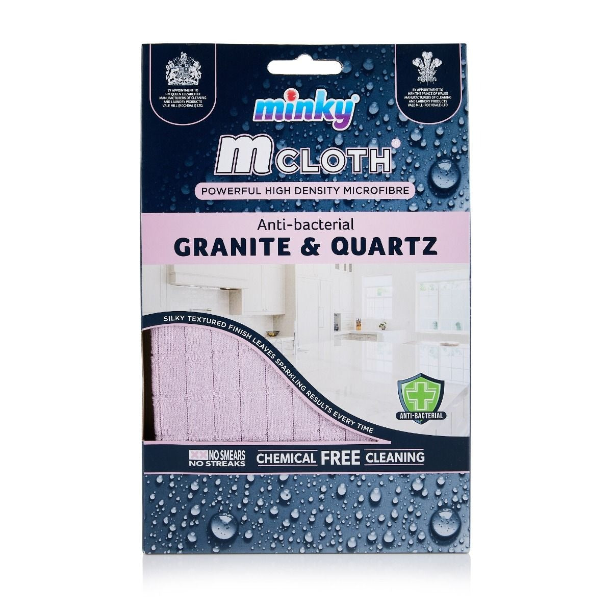 Minky Granite & Quartz Cleaning Cloth - High Density Antibacterial Microfibre