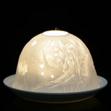 Nordic Lights Candle Holder Shade With Plate - Fairy