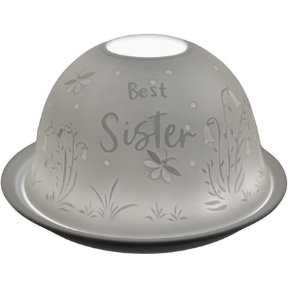 Nordic Lights Candle Holder Shade With Plate - Sister