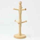 Apollo Beech Wood Kitchen Towel Holder & Mug Tree - Natural