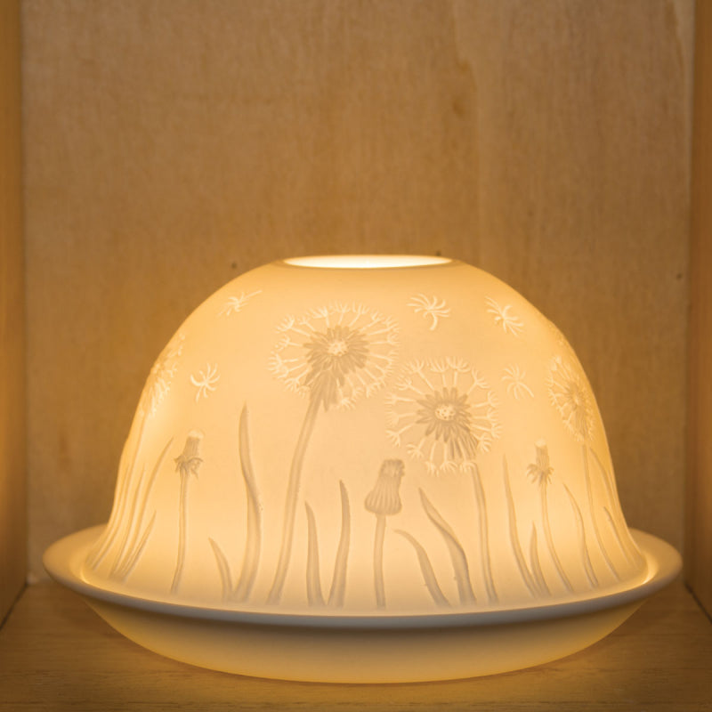 Nordic Lights Candle Holder Shade With Plate - Dandelion