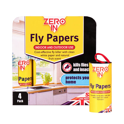 Zero In Fly Papers 4 Pack