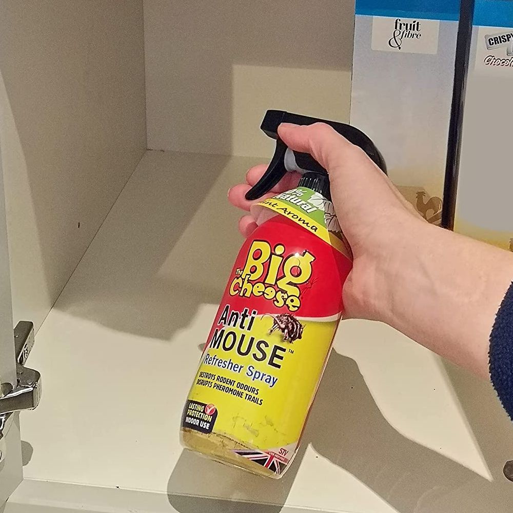 The Big Cheese Anti-Mouse Mint Refresher Spray - Deters Rats & Mice - 500ml