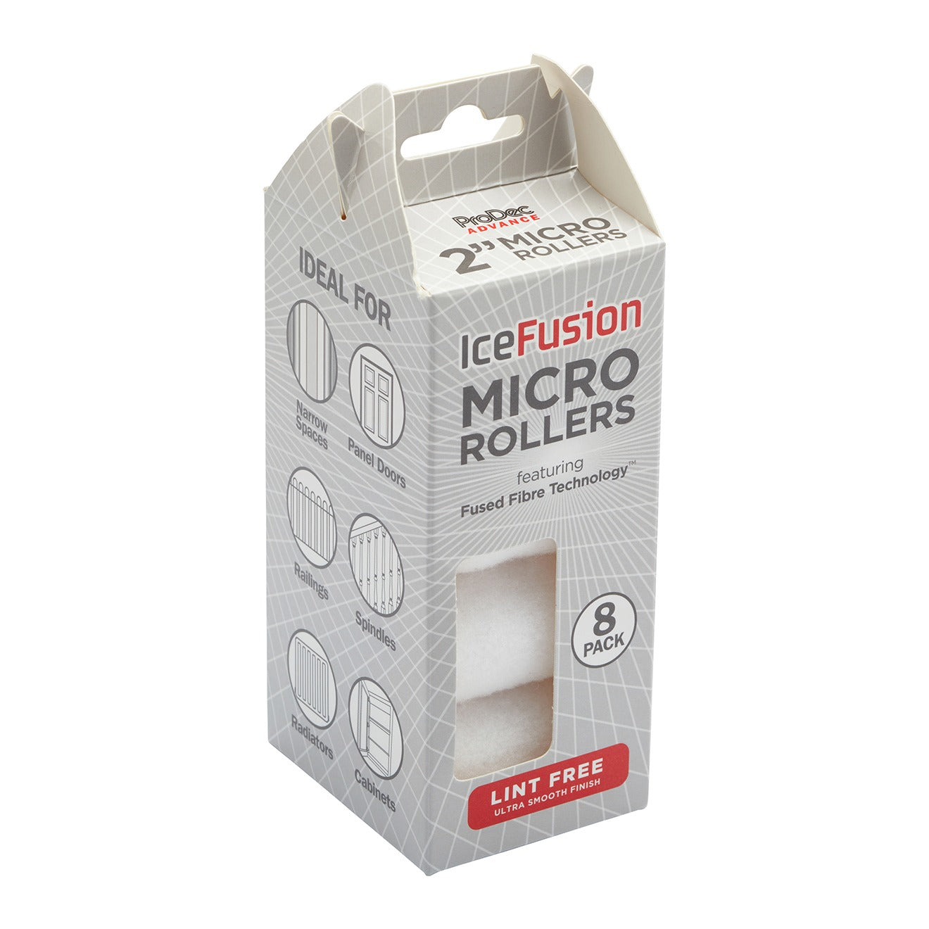 ProDec Advance Ice Fusion Micro Paint Rollers Sleeves 2" Pack of 8 