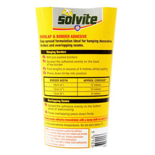 Solvite Overlap & Border Adhesive 240g TUBE