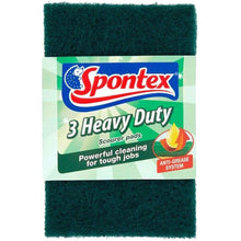 Spontex Heavy Duty Scourer Pads 3 Pack