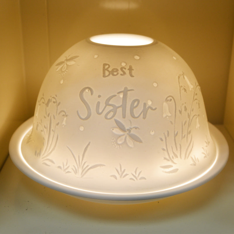 Nordic Lights Candle Holder Shade With Plate - Sister