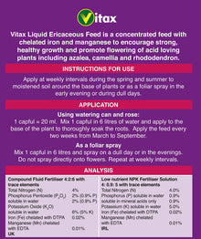 Vitax Ericaceous Feed 1 Litre