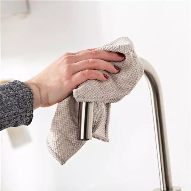 Minky Stainless Steel Cleaning Cloth - High Density Antibacterial Microfibre