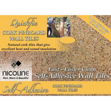 4 x Nicoline Self Adhesive Cork Tiles 30cm x 30cm