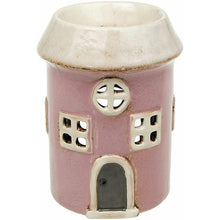 Village Pottery Round House Tealight Holder/Oil Burner - Pink