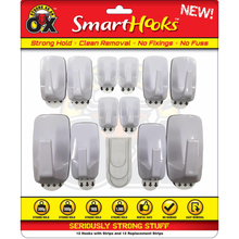 Strong as an Ox Self Adhesive Hanging Hooks Multi Pack