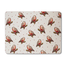 Christmas Table Placemats Set of 4 - Red Red Robin