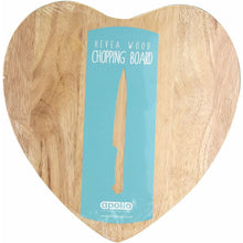 Apollo Hevea Wood Heart Chopping Board